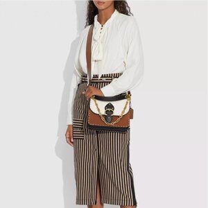 Beat Shoulder Bag In Colorblock With Rivets